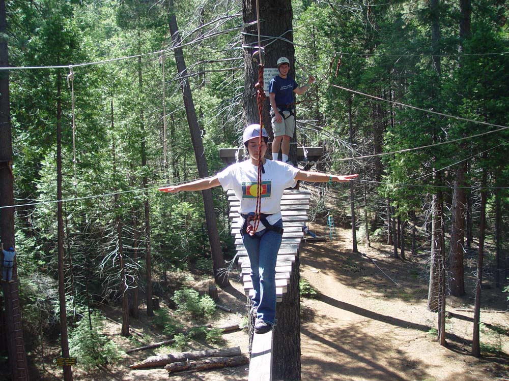 High Ropes Course at Sugar Pine Christian Camps