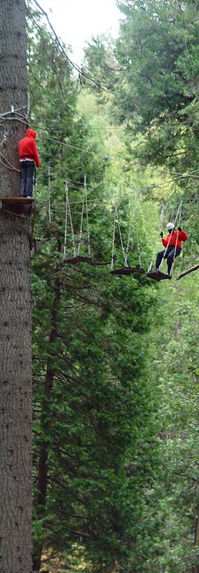 High Ropes Course at Sugar Pine Christian Camps