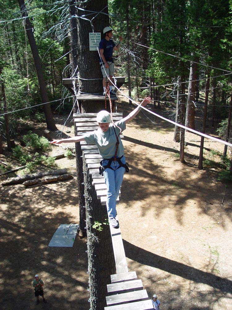 High Ropes Course at Youth Camp