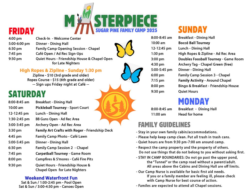 Family Camp 2025 Program Family Camp 2025 Program